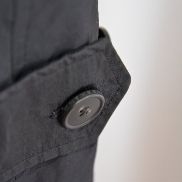 MaxMara Tebe Weekend Black Belted Trenchcoat Sz 8 - Picture 8 of 10